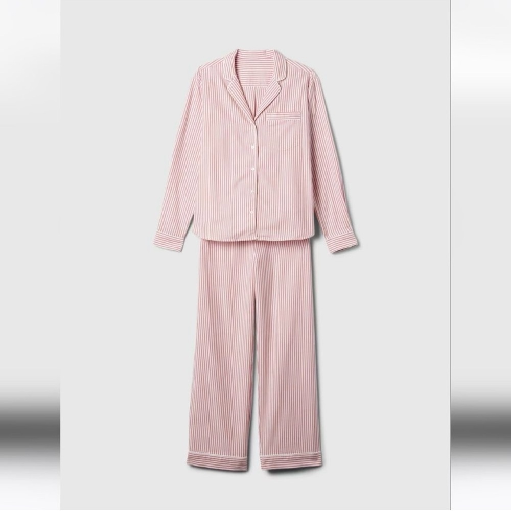 Gap Body 100% Cotton Red Stripe PJ Set